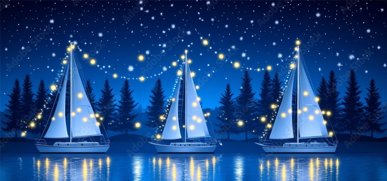 Decorated Sailboats